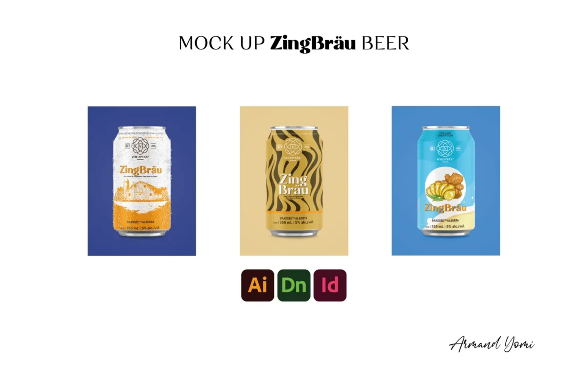 ZingBräu Beer Can Packaging Design