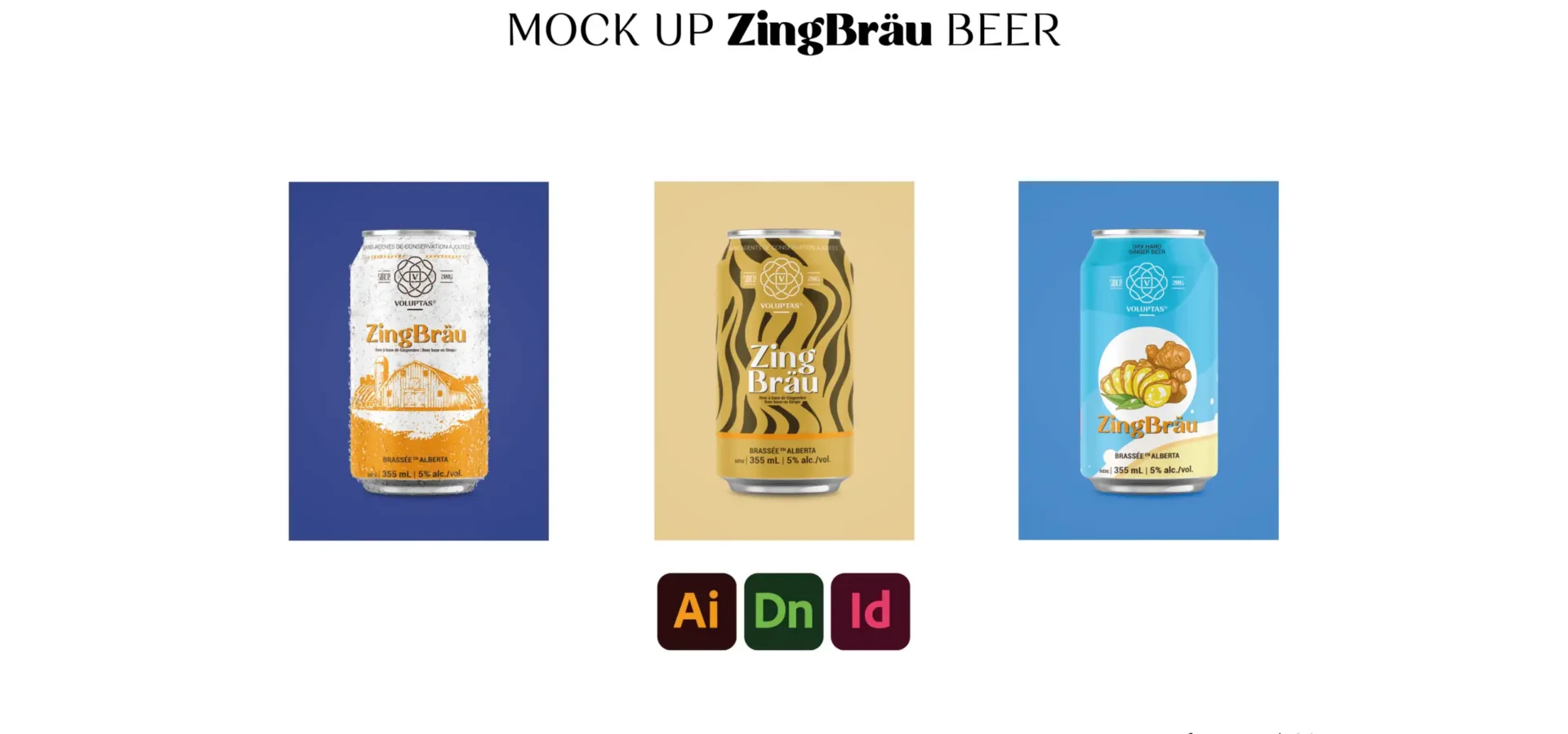 ZingBräu Beer Can Packaging Design
