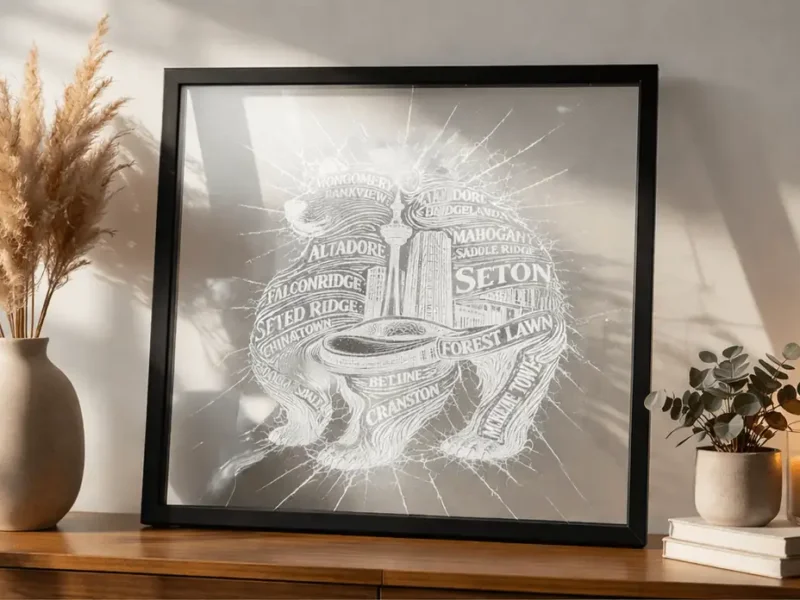 Artistic Map of Calgary