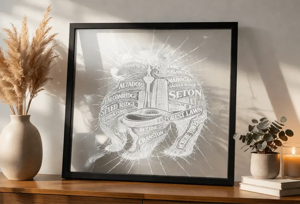 Artistic Map of Calgary