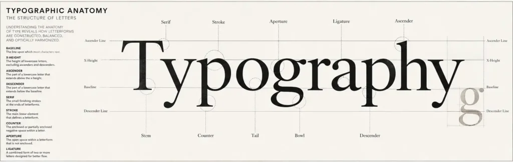 Typographic anatomy